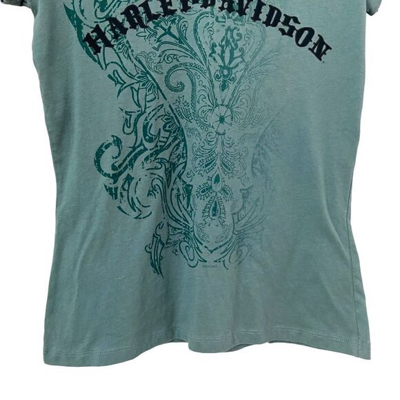 Barnett Harley-Davidson Basic V-neck Tee El Paso, Texas in Size Medium - Picture 4 of 8